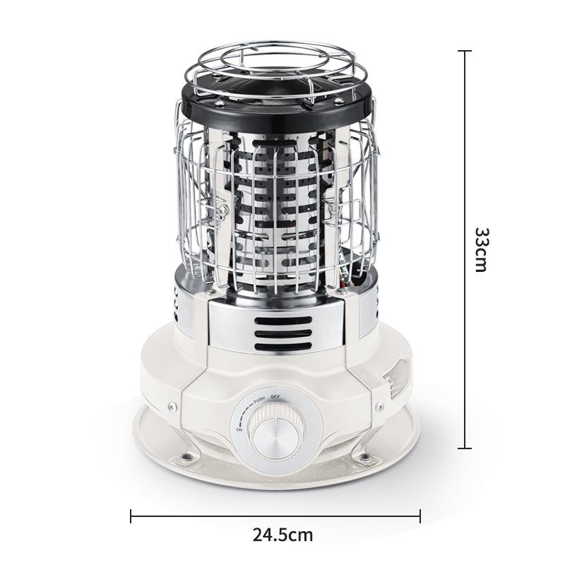 

Газовая горелка-плитка для кемпинга, уличный зимний обогреватель, 1500 Вт, портативная посуда, регулируемая мощность пламени, горелка-печь для уличной готовки белый