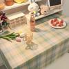 Ins Korean Plaid Tablecloth Strawberry Background Cloth Modern Desk Table Cloth