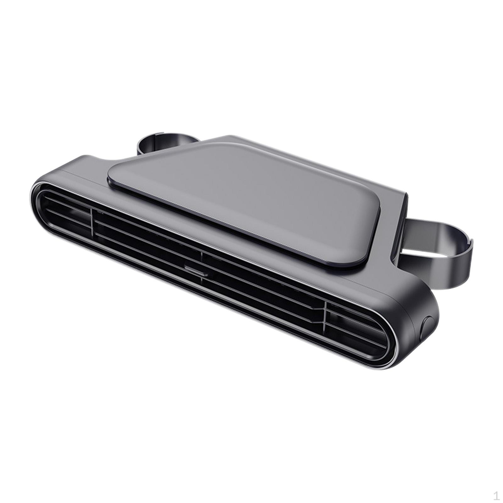 

Cooling Fan for Backseat Adjustable Saving Personal Driving Vehicle Automotive RV Black