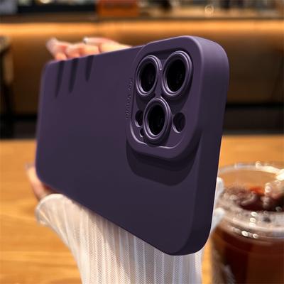 Tekuté silikonové pouzdro na telefon Square Angel Eyes pro iPhone 14 13 12 11 Pro Max Mini XS XR X 8 7 Plus SE2 14Pro Max 13Mini 12Pro 6 6s měkký tenký kryt