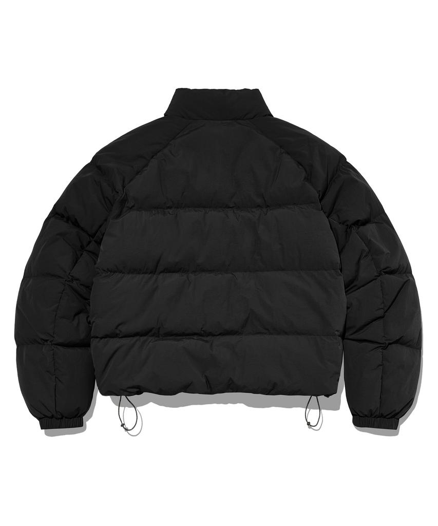 Filluminate Steppjacke aus glänzendem Leder - Mattschwarz