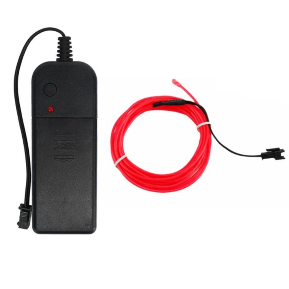 2 Pcs Waterproof EL Wire 5m Neon Tube Rope Lights Durable Neon Light Strip  Night Riding