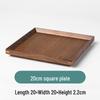 ZISIZ Black Walnut Wooden Serving Tray