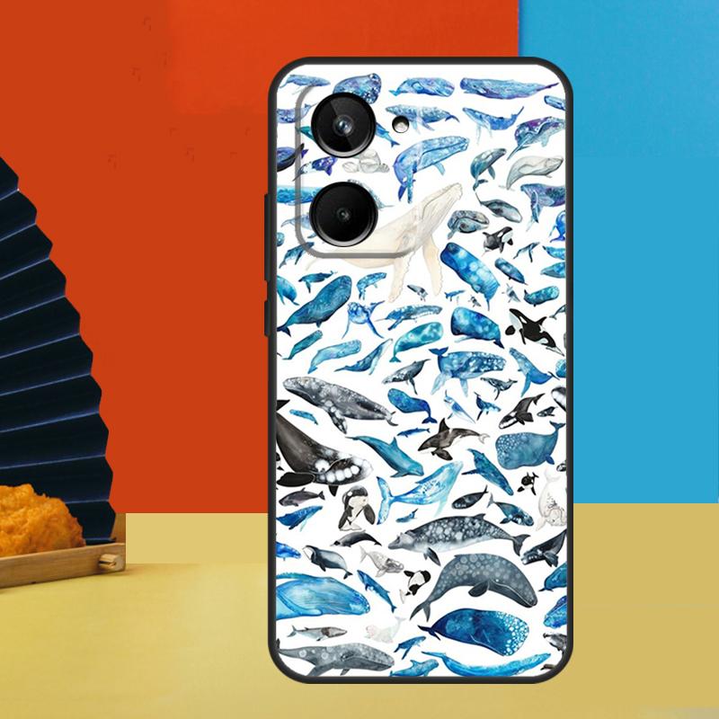 Orcas Killer Whales For Realme C75 C71 C55 C53 C67 C61 C33 C63 C51 10 11 12 13 14 Pro Plus C65 GT7 15 Pro Case