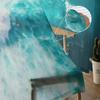 Ozeanwelle am Strand, transparenter Vorhang für Wohnzimmer, moderne Voile-Tüll-Fenstervorhänge für Schlafzimmer, Küche, Vorhänge