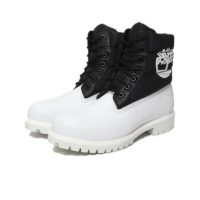 Timberland Breathable Warm Round Toe Lightweight High Top Outdoor Boots Men boots White Black A2BZZ