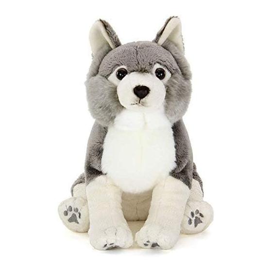 Colorata Wolf Plush Toy (Parent/Real Animal Family/Gentle Touch) Realistic Animal Toy Doll Gift Present Birthday (Meter Read 2 Times) / Christmas