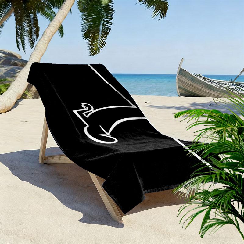 Osvaldo Cavandoli Print Beach Towel, Large Soft Quick Dry Towel for Beach Camping Swimming
