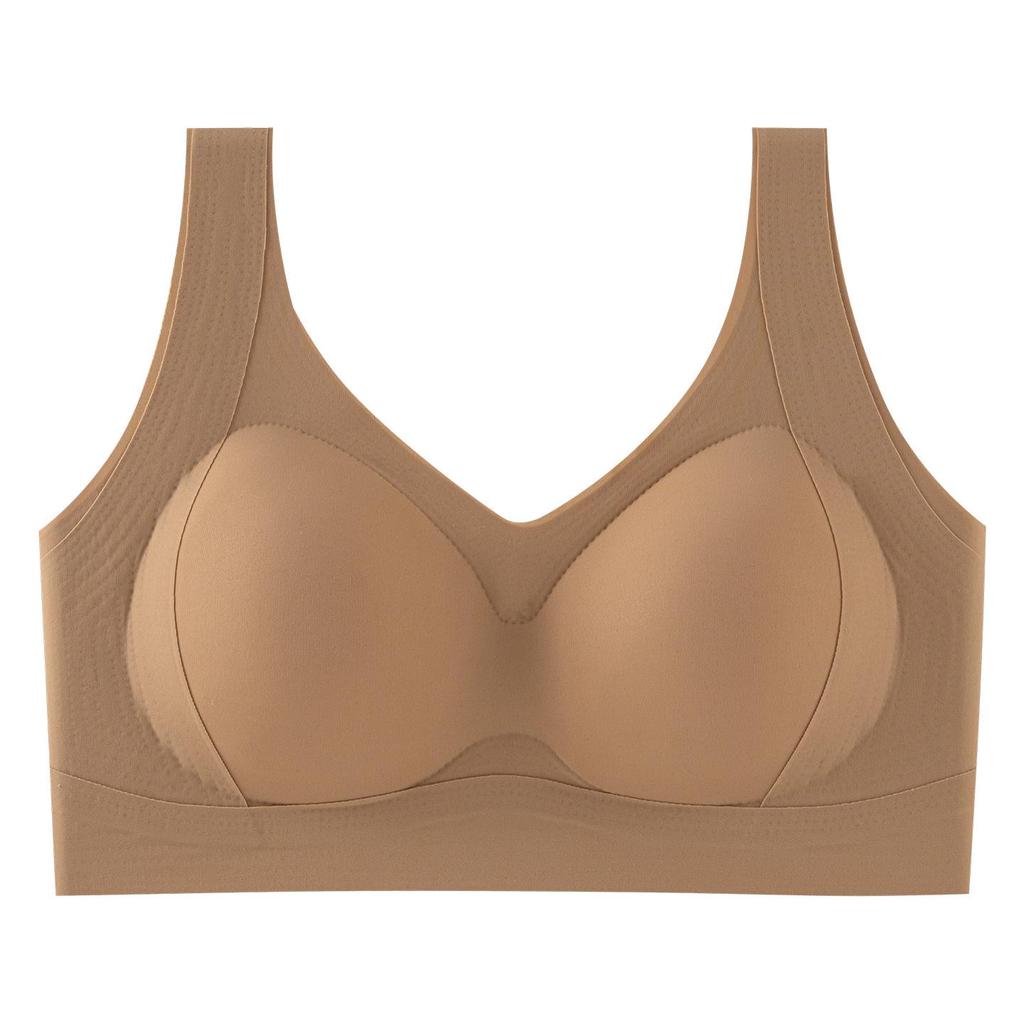 Women's Wire-Free Push-Up Bra: Seamless, Shockproof, Vest-Style for Small Breasts