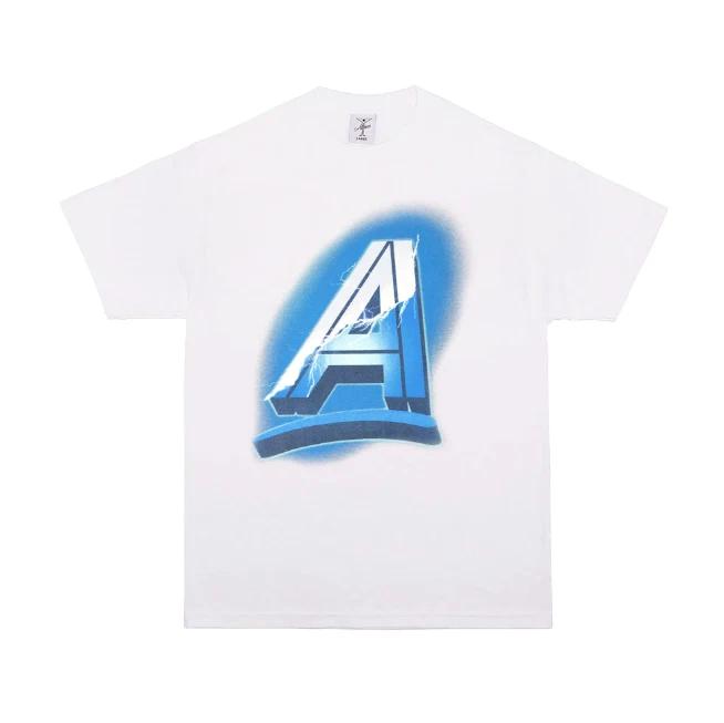 Alltimers Skate Streetwear Lightning Champ A Men s White Blue Tshirt - Small S