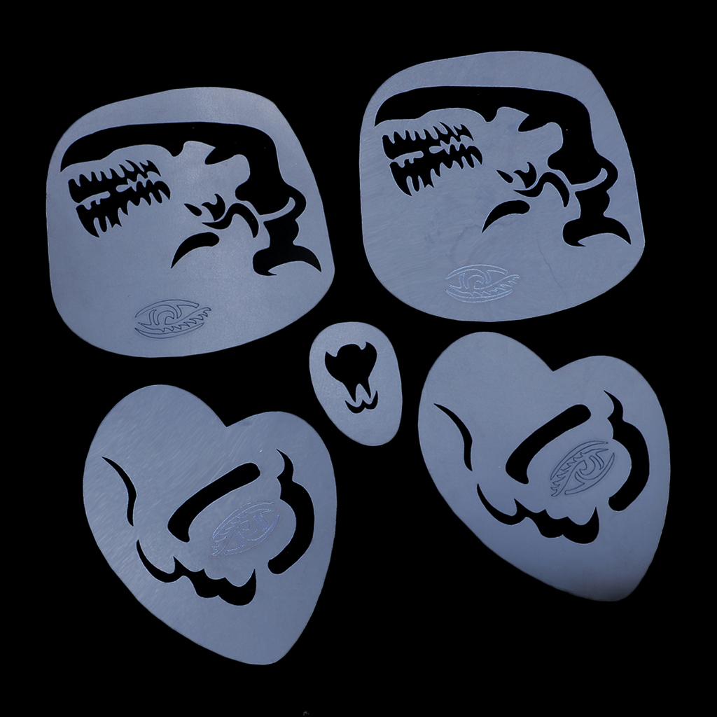 Paint Template For Halloween Festival Makeup