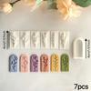 7pcs Spring Flower Leaf Mold Set | Plastic Molds for Easy Release Craft Pendant Tools, Clay Jewelry Making Supplies