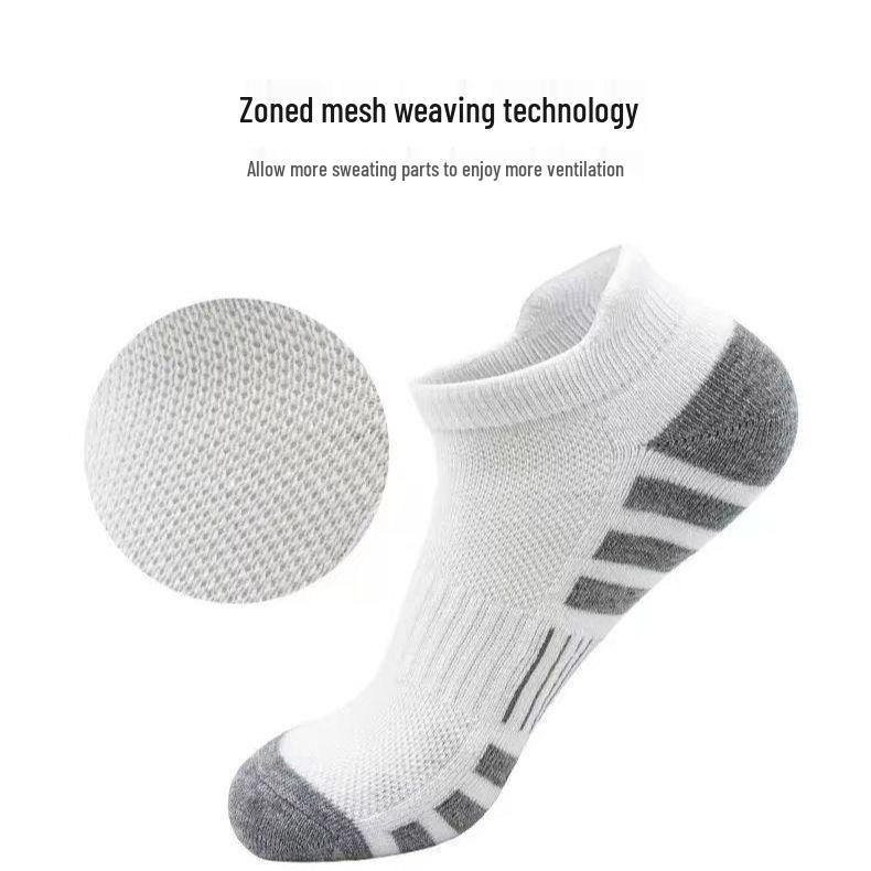 Spot Cross-border Odor-resistant Sweat-absorbent Short Running Socks for Sports