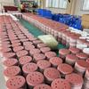 50-Piece 5-Inch 8-Hole Red Aluminum Oxide Sandpaper Disc Set