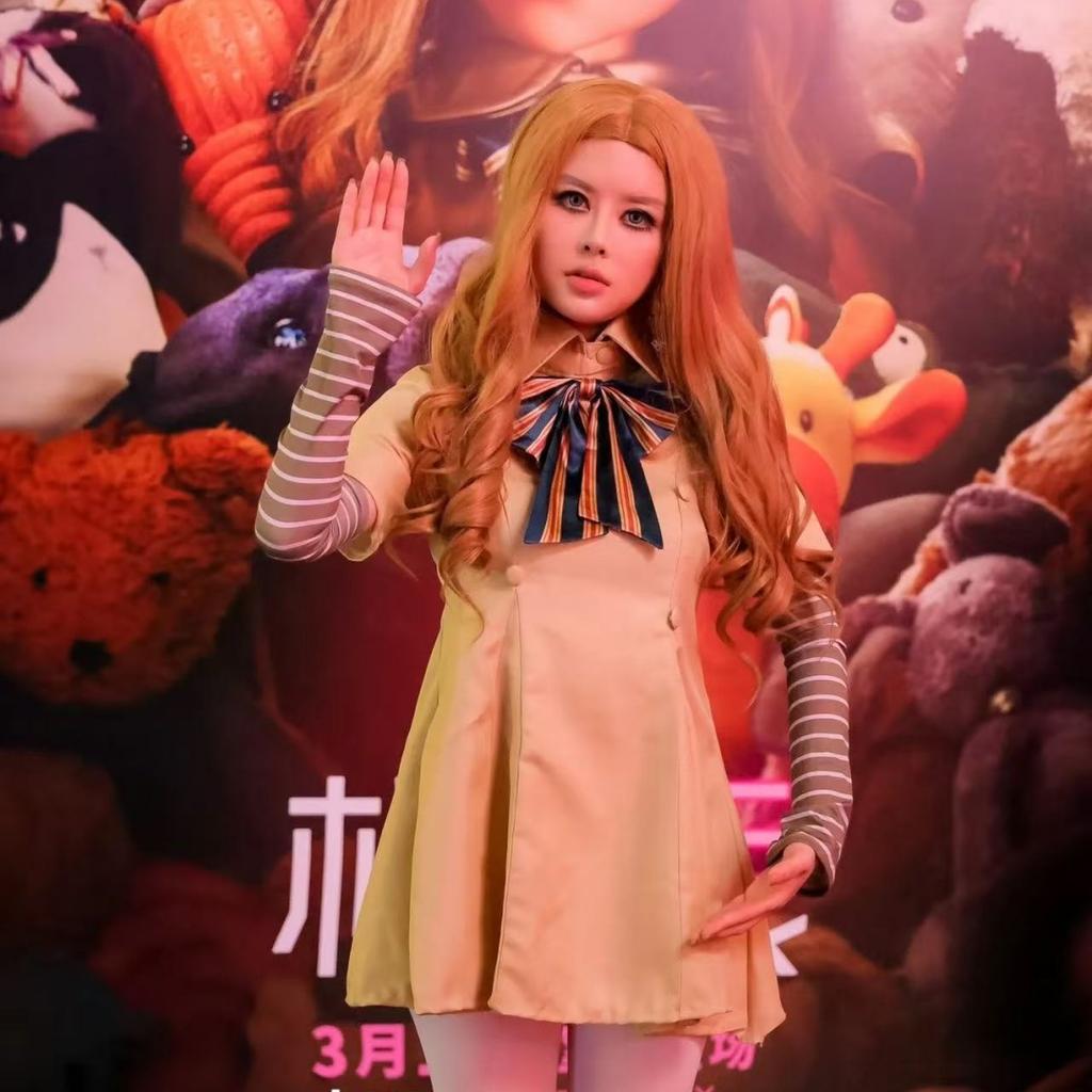 MEGAN Cosplay Dress for Kids Girls Women AI Doll Robots Megan Dresses Uniform MEGAN Girls and Adult Cosplay Halloween Costume