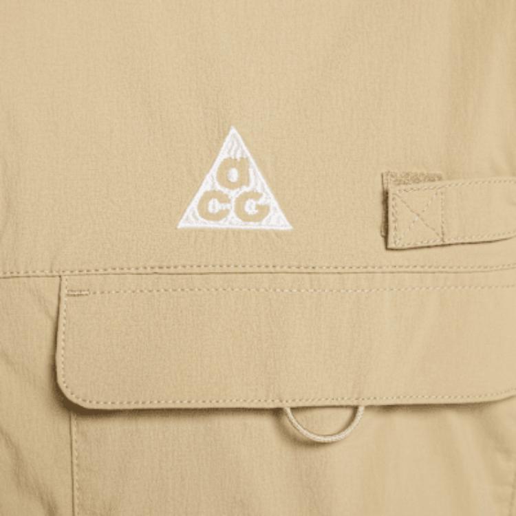Nike ACG Series Orb Weaver Fashion Comfortable Versatile Long Sleeve Multi-Pocket Shirt Men Shirts Beige HJ2466297