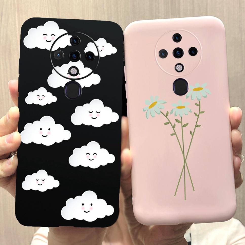 New For Tecno Spark 6 Case Space Astronaut Dinosaur Soft Silicone Black Pink Cover For Tecno Spark6 KE7 Bumper Phone Case Funda
