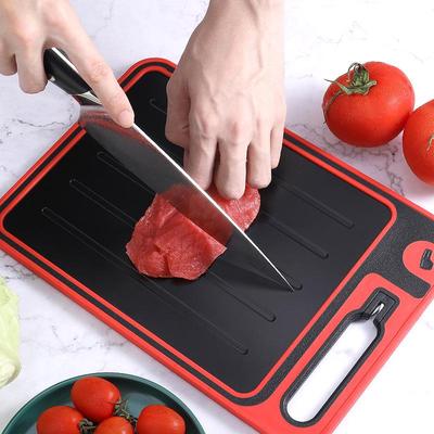 Double-Sided Multifunctional Cutting Board: Defrosting, Anti-Mold, Stainless Steel, Aluminum Alloy, PP.