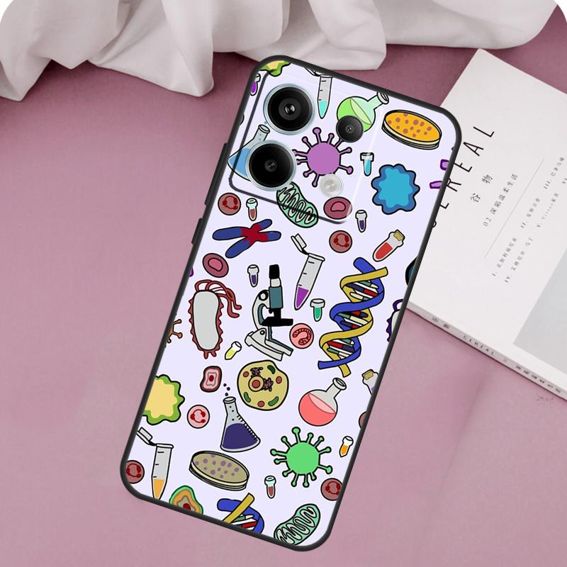 Science Biology Chemistry Case For Redmi Note 13 Pro 9 10 11 12 Pro Plus 9S 10S 11S 12S Cover For Redmi 12C 10C 13C