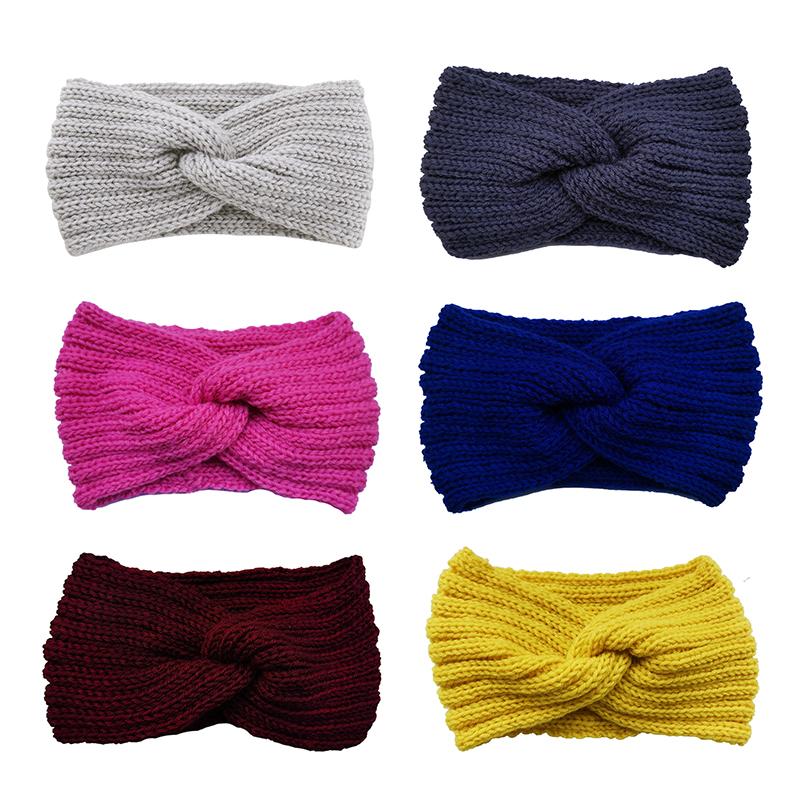 2Pcs Women'S Winter Warm Headbands - Thick Knit Ear Strap Hair Accessories Winter Headbands Cold Weather Gear Stylish Headwear
