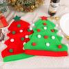 New Creative Christmas Tree Hat Soft Christmas Xmas Balls Santa Hat New Year Party Supplies Elf Hat
