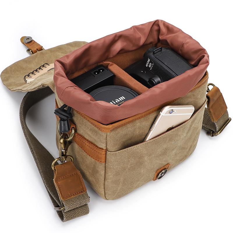 Waterproof 2 Way Camera Sling Bag Waist Pack Small Digital Gear Camera Bags for Photography Outdoor Shooting