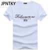 JPNTKY Cotton Short Sleeve T-shirt Men's Fashion Loose Half Sleeve Shirt Printed Compassionate Shirt