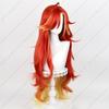 Pyro Archon Mavuika Cosplay Wig 100cm Long Heat Resistant Synthetic Hair