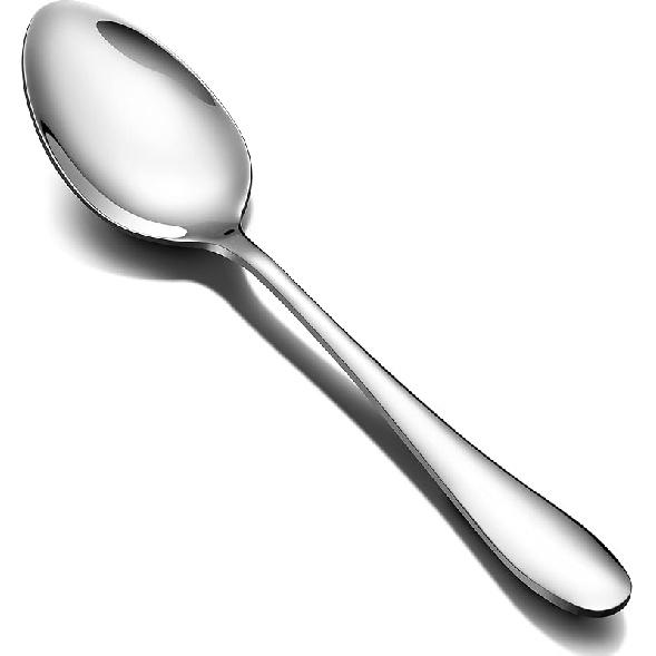 12-Piece Stainless Steel Dinner Spoon,Large Tablespoons,8-Inches (12-Piece) 12-Piece