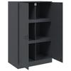 Sideboard Anthracite 67 X 39 X 107 Cm Steel