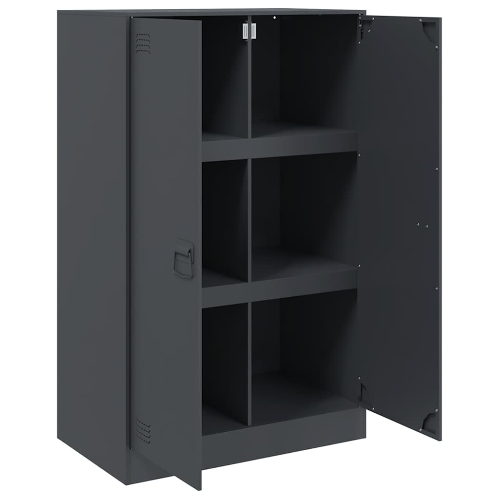 Sideboard Anthracite 67 X 39 X 107 Cm Steel