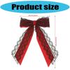 Sweet Cool Heart Lace Bowknot Hair Clip Handmade Silk Ribbon Comfortable Secure Barrettes For Women Black Red White