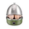 Electric Egg Boiler, Quick Egg Cooker Auto Shut Off, Ideal for Soft, Semi-Hard, Poached, Steamed Eggs, Vegetables and Dumplings, Stainless Steel Tray,