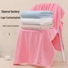 Coral Fleece Quick-Dry Large Bath Towel: Absorbent, Thickened Pineapple Grid Design for Beach, Swimming, or Beauty Salon.