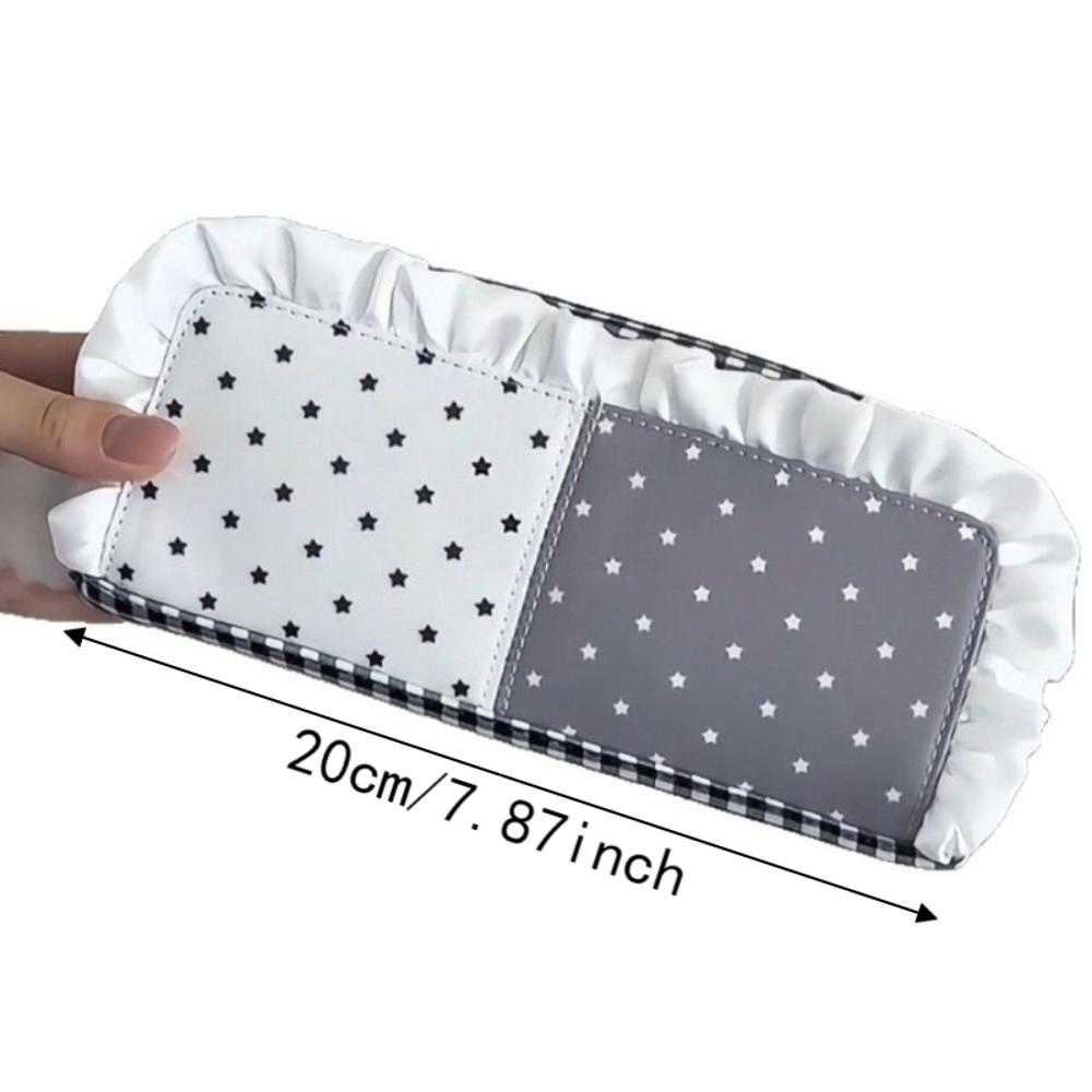 INS Pen Pouch Ruffle Trim Storage Pouch New Stationery Bag For Students