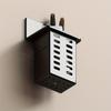 3pcs Free Installation Plastic Wall Mounted Drainage Storage Rack Toothbrush Holder Cosmetics Storage Box