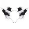 Halloween Dark Headdress Comic Convention Demon Horns Cosplay Props Bat Beast Ears Multi-Color Plush Unisex Headband Performance