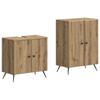 2 Piece Bathroom Cabinet Set BREDA Artisan Oak