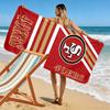Telo da Spiaggia Stampa San Francisco 49ers, Grande Morbido Asciugatura Rapida per Spiaggia Campeggio Nuoto