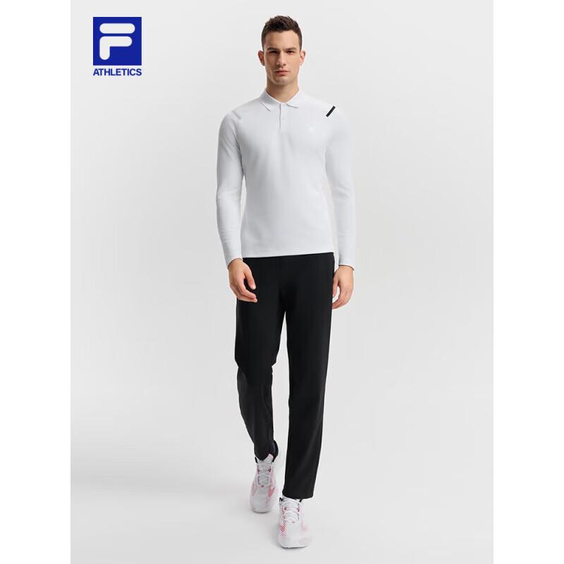 FILA Men s Knitted Long-Sleeve Polo Shirt XXL