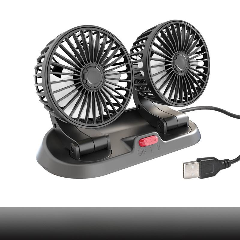 Ventilator auto de răcire Ventilator auto Ventilator auto USB cu două viteze 2 viteze reglabil pentru răcitor auto Ventilator de aer Accesorii auto Ventilator pentru mașină