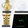 OLEVS 5526  Customized Design Waterproof Luxury Casual Ladies Luminous Stainless Steel Sports Watch Bands Quartz Watches