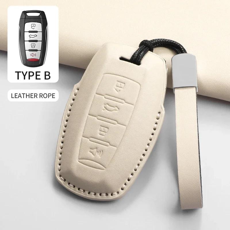 

Car Key Case Cover Shell Fob for Great Wall ORA Good Cat White Cat GT IQ RI Funky for HAVAL H6 M6 PU Auto Key Bag Accessories For HAVAL