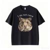 Funny Smoking Hamster Animals Absurdist Meme I Do Not Caret Shirts Unisex Unisex Summer 100 Cotton Oversized Tshirts Streetwear
