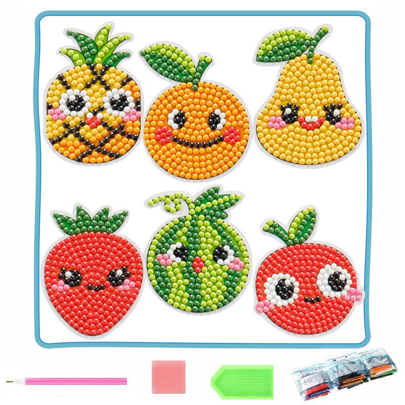 Kids DIY Diamond Painting Handmade Material Pack Cartoon Anime Stickers Decorations Educational Toys Paint by Number Gifts