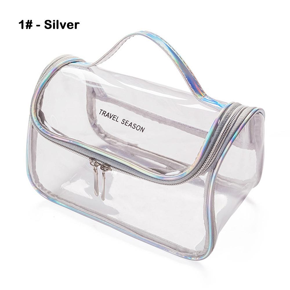 Fashion PVC Cosmetic Bag Large Capacity Travel Organizer Toiletry Bag Multifunctional Storage Transparent Washbag Travel Use