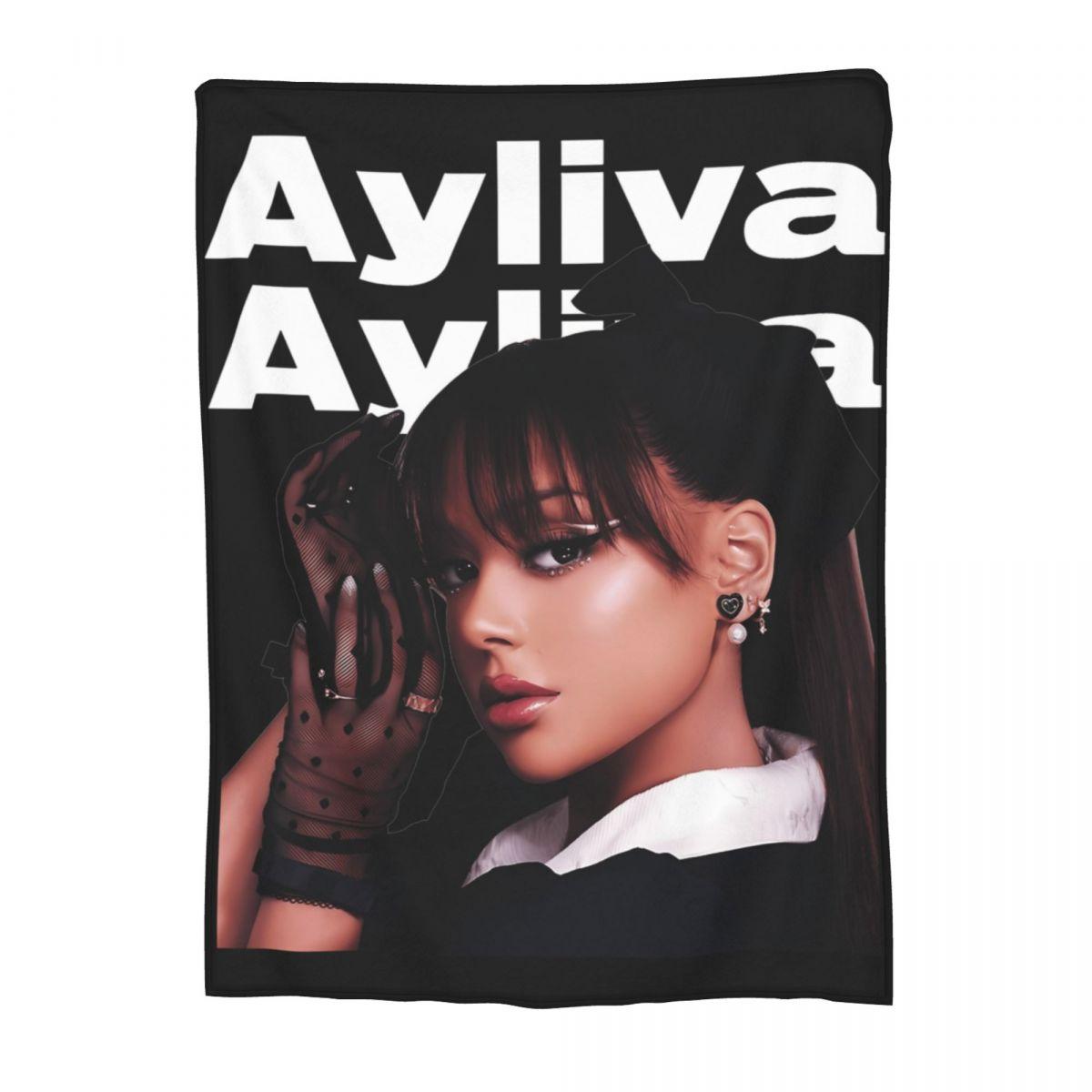 Ayliva In Liebe Tour 2024 Concert Blanket Coral Fleece Plush Winter Lightweight Thin Throw Blankets for Bed Car Rug Piece 75x90cm