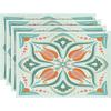 Vintage Pattern Placemats Colorful Western Style Dining Table Decor Pads Christmas Kitchen Table Non Slip Mat Decoration