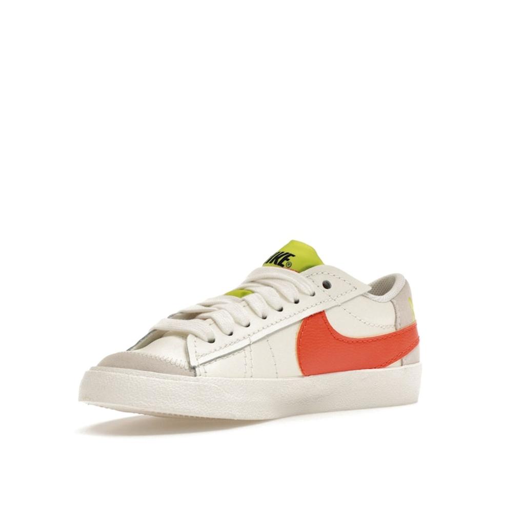 Nike Blazer Low 77 Jumbo Sail Rush Orange Women Sneakers White Atomic-Green DQ1470-103