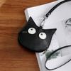 Cute Cartoon Ghost Coin Purse PU Leather Zipper Wallet Mini Keychain Pouch Small Change Purse for Women Girls